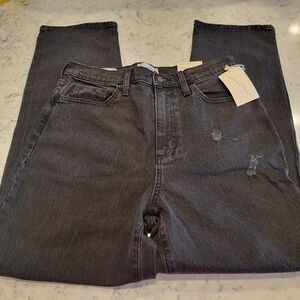 Women's Vintage Straight Jeans - Universal Thread™Black Size 10 Long NWT!